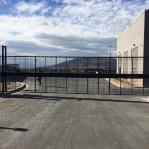 Alpha Sliding Gate with Welded Wire infill